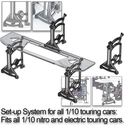 STS001 Set-up System for all 1/10 touring cars: Fits all 1/10 nitro and electric touring cars.